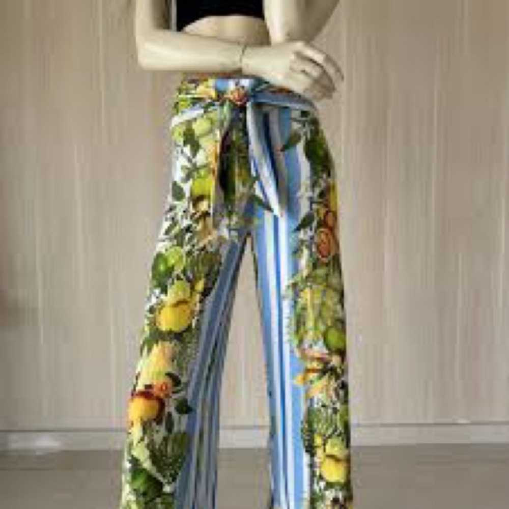 FARM Rio Citrus Garden Wide Leg Pants